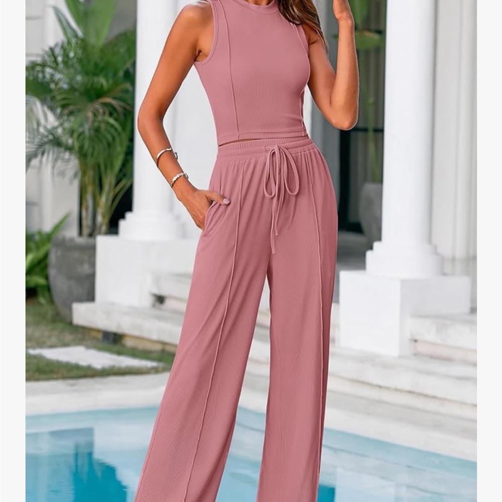 🎀Pretty Garden 2 PC Rose Jersey Set- Size Small